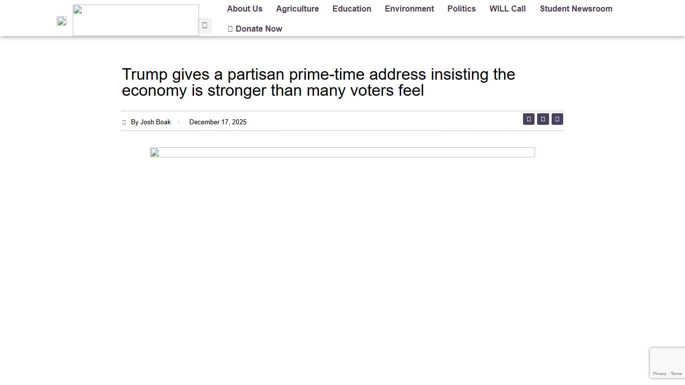 Trump gives a partisan prime-time address insisting the economy is stronger than many voters feel - IPM Newsroom
